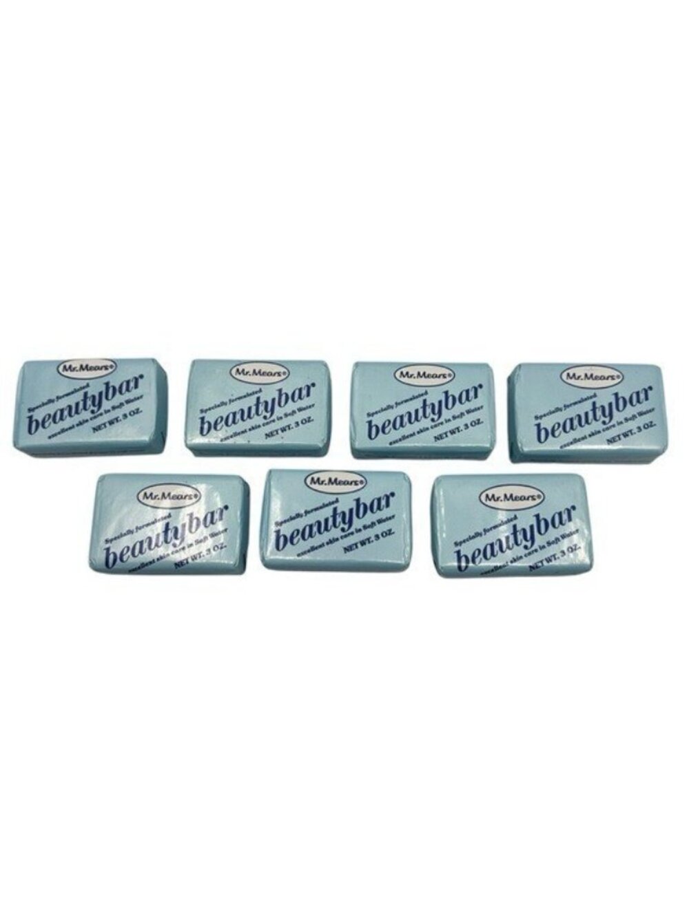 Mr. Mears Beauty Bar Soap Vintage Lot 7 Bars Soft Water 3 Oz Made in USA Retro